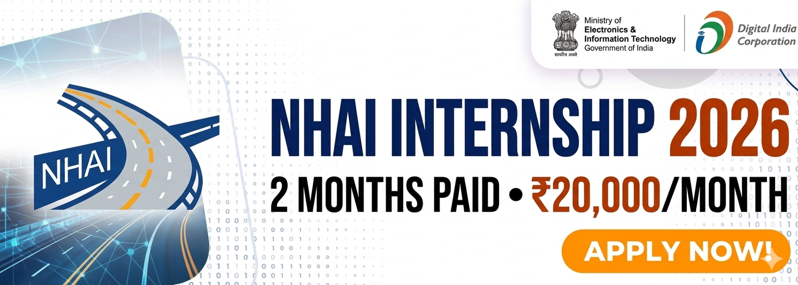 NHAI Summer Internship 2026: Earn ₹20,000/Month While Gaining Industry Experience