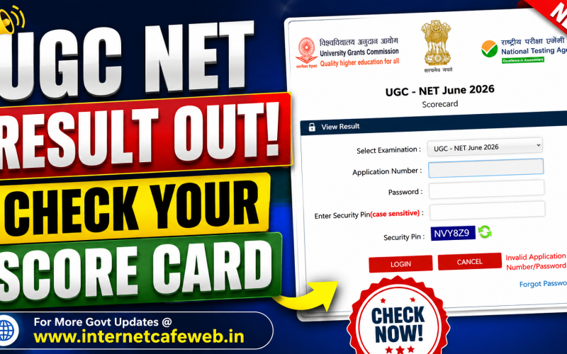 UGC NET June 2026 Result Released | Score Card Download Link