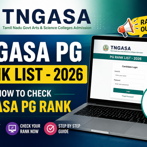 TNGASA PG RANK LIST – 2026