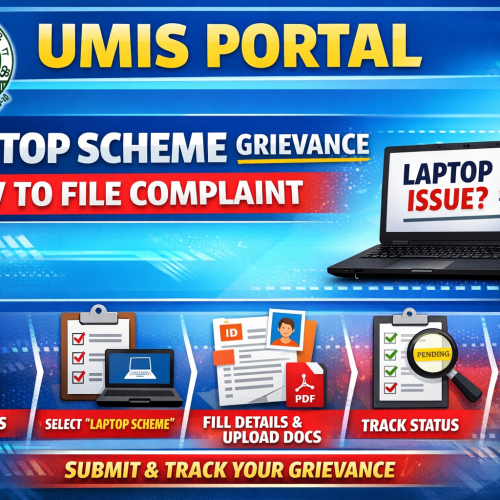 How to File Laptop Scheme Grievance in UMIS Portal