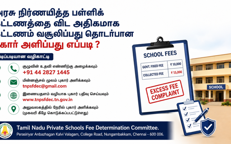 Tamil Nadu Private Schools Fee Determination Committee – 2026