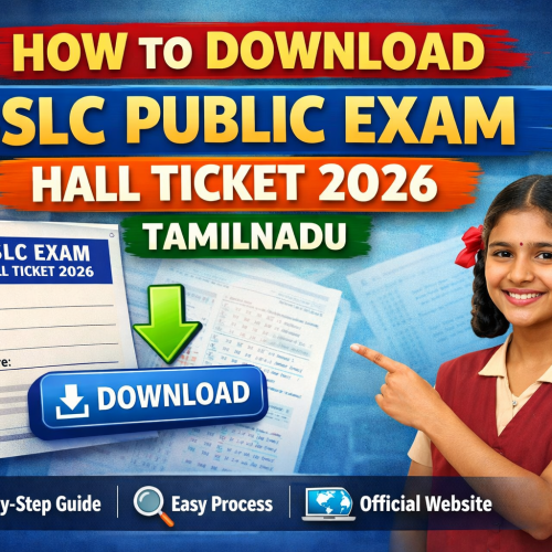 How to Download 10th Public Exam Hall Ticket 2026